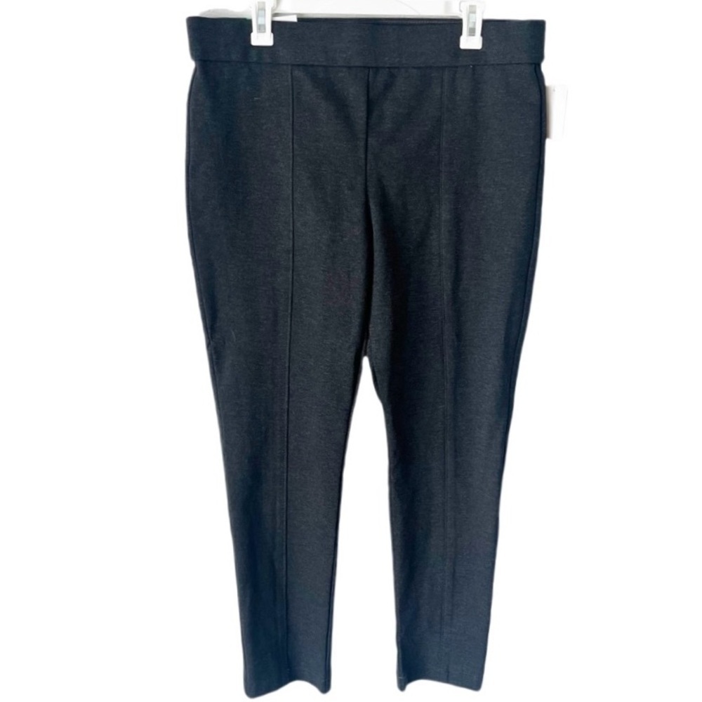 Anne Klein Pants Women's XL Tummy Control Ponte Charcoal Gray NWT